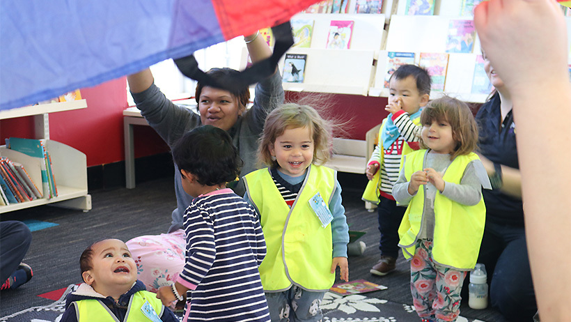 Pascals St John daycare children on a community excursion