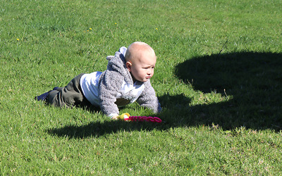Pascals St John daycare children on a family picnic
