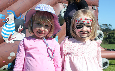 Pascals St John daycare children on a family picnic