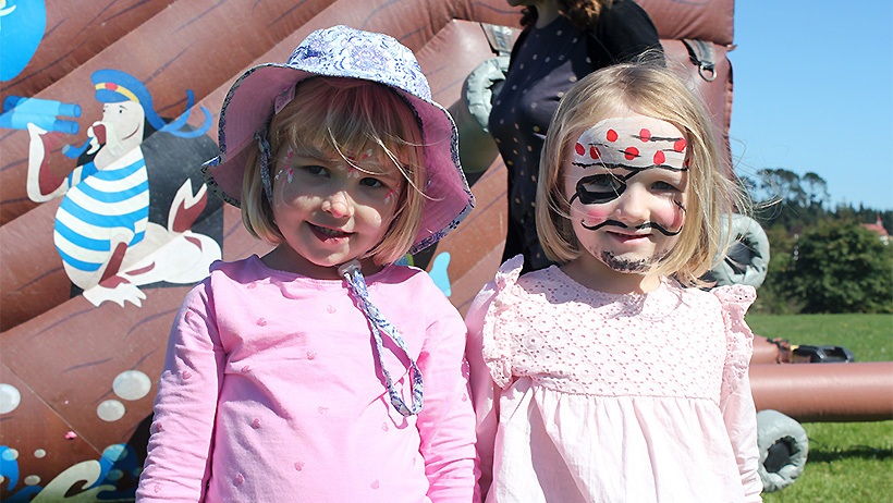 Pascals St John daycare children on a family picnic