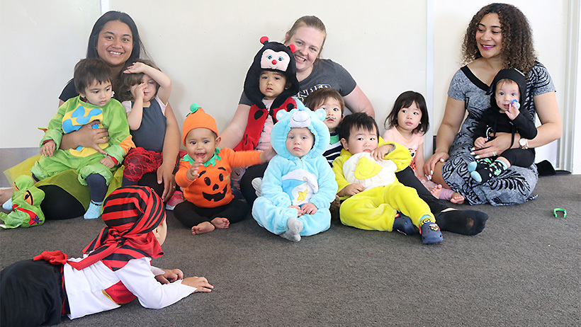 Children at St Johns Pascals childcare celebrate Halloween