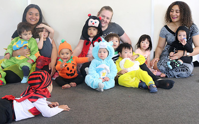 Children at St Johns Pascals childcare celebrate Halloween