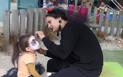 Children at St Johns Pascals childcare celebrate Halloween